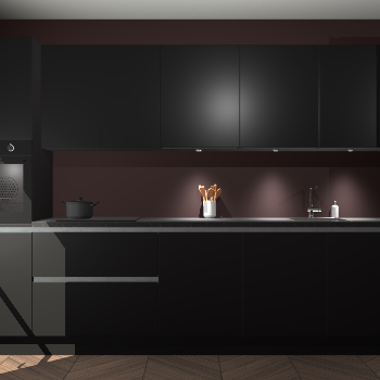 Zwarte greeploze keuken Wels 63926