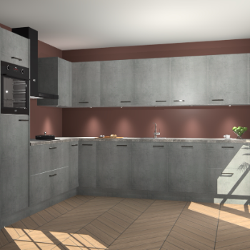 Beton Parelgrijs keuken Debar 78223