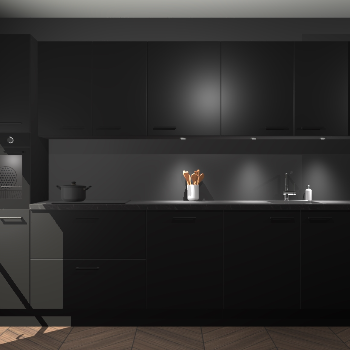 Zwarte keuken Wels 60674