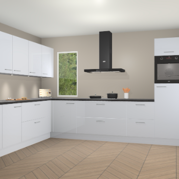 Sneeuwwitte hoogglans keuken Harare 76011