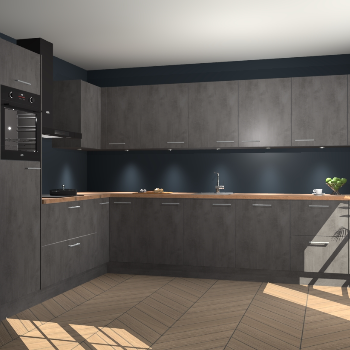 Beton Antraciet keuken Debar 78359