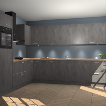 Beton Antraciet keuken Debar 78360