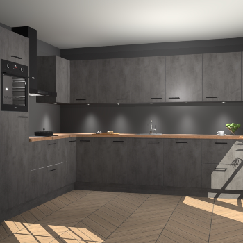 Beton Antraciet keuken Debar 78362
