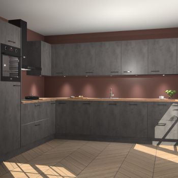 Beton Antraciet keuken Debar 78363