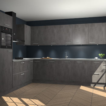 Beton Antraciet keuken Debar 78386