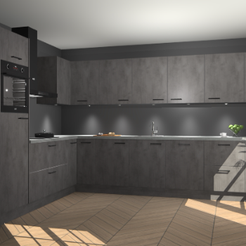 Beton Antraciet keuken Debar 78389