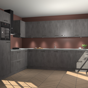 Beton Antraciet keuken Debar 78390