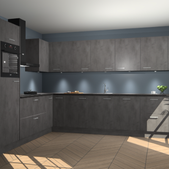 Beton Antraciet keuken Debar 78394