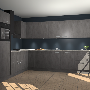 Beton Antraciet keuken Debar 78399