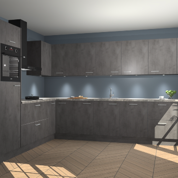 Beton Antraciet keuken Debar 78400