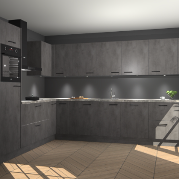 Beton Antraciet keuken Debar 78402