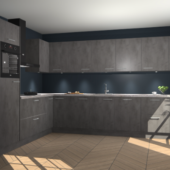 Beton Antraciet keuken Debar 78405