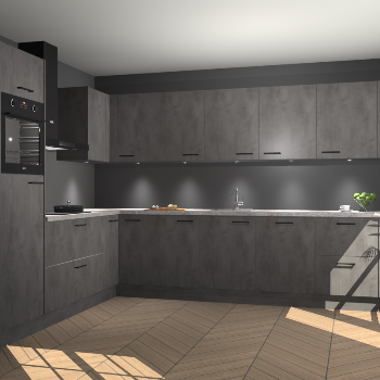 Beton Antraciet keuken Debar 78408