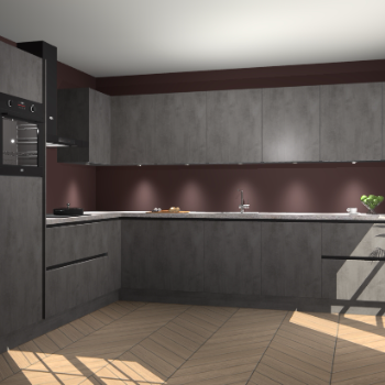 Beton Antraciet greeploze keuken Debar 78410