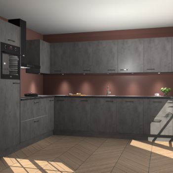 Beton Antraciet keuken Debar 78418