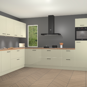 Magnolia hoogglans keuken Harare 75879