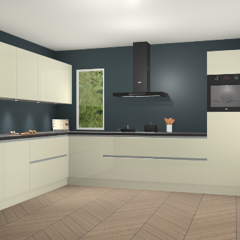 Magnolia hoogglans greeploze keuken Harare 76131