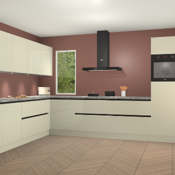 Magnolia hoogglans greeploze keuken Harare 76140