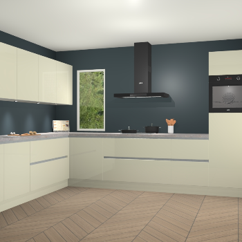 Magnolia hoogglans greeploze keuken Harare 76143