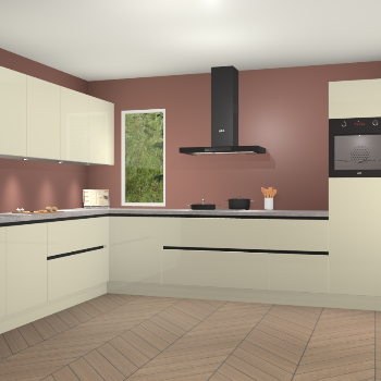 Magnolia hoogglans greeploze keuken Harare 76146