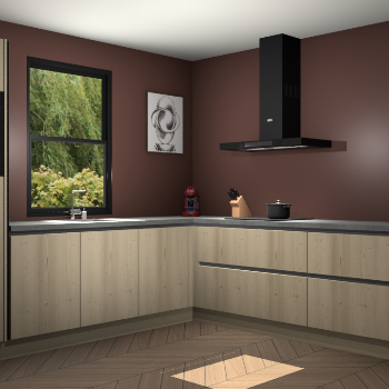 Vuren greeploze keuken Lublin 65367