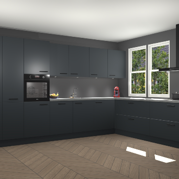 Onyxgrijze keuken Opole 57652