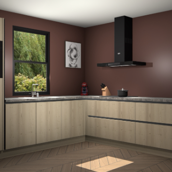 Vuren greeploze keuken Lublin 65442