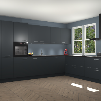 Onyxgrijze keuken Opole 57639