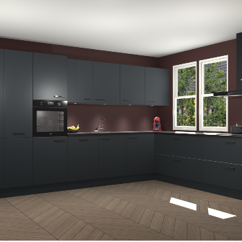 Onyxgrijze keuken Opole 57659