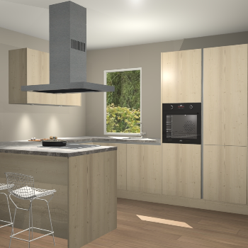 Vuren greeploze keuken Kalisz 57397