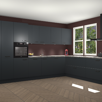 Onyxgrijze keuken Opole 57661