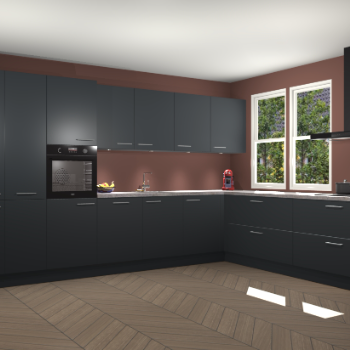 Onyxgrijze keuken Opole 57634