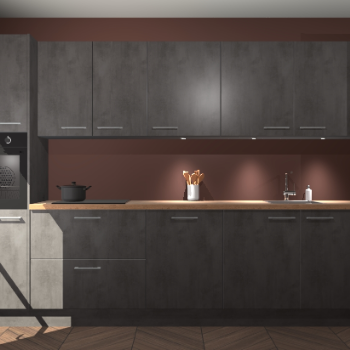 Beton antraciet keuken Wels 63365