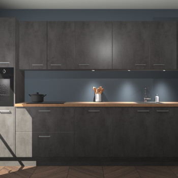 Beton antraciet keuken Wels 63366