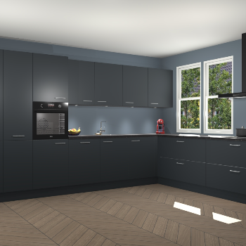 Onyxgrijze keuken Opole 57644