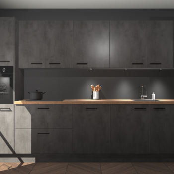 Beton antraciet keuken Wels 63368