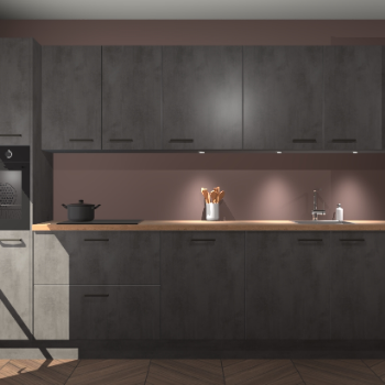 Beton antraciet keuken Wels 63369