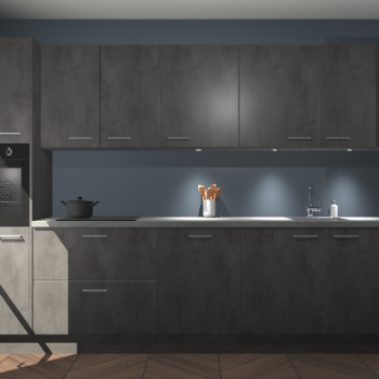 Beton antraciet keuken Wels 63389