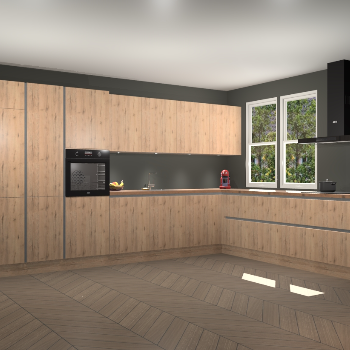 Madera Natuur greeploze keuken Opole 57645