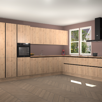 Madera Natuur greeploze keuken Opole 57664