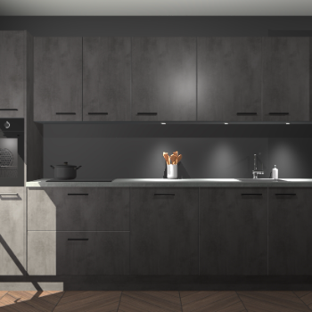 Beton antraciet keuken Wels 63438