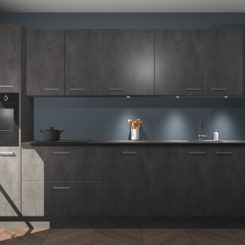 Beton antraciet keuken Wels 63449