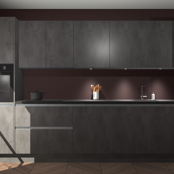 Beton antraciet greeploze keuken Wels 63450