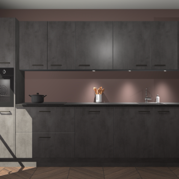 Beton antraciet keuken Wels 63452