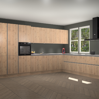 Madera Natuur greeploze keuken Opole 57760