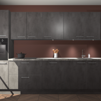 Beton antraciet keuken Wels 63525