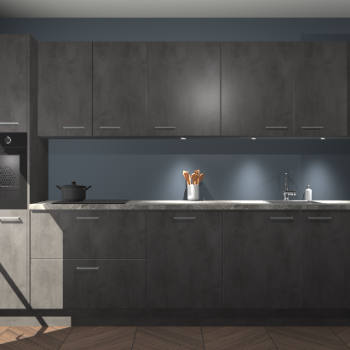 Beton antraciet keuken Wels 63526