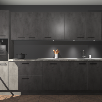 Beton antraciet keuken Wels 63528