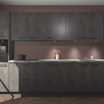 Beton antraciet keuken Wels 63530