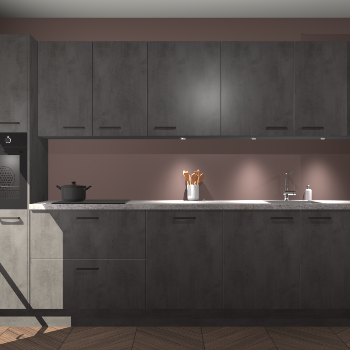Beton antraciet keuken Wels 63594